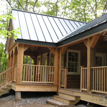 Charcoal gray metal roofing
