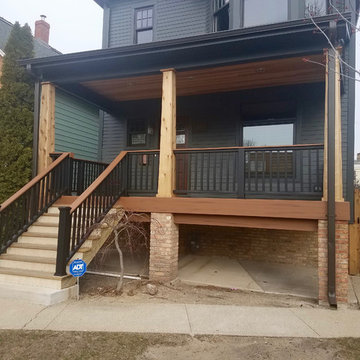 Chicago, IL 4-Square New Construction Home, Hardie Siding