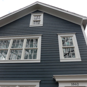 Chicago, IL 60614 Exterior Siding Remodel in Evening Blue Hardie