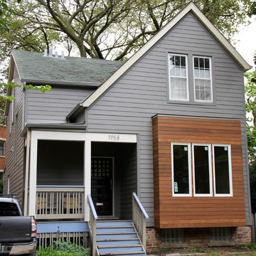 Chicago, IL Aged Pewter Hardie Exterior Siding