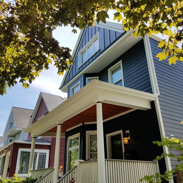 Chicago, IL Exterior Remodel with Hardie Board Siding Deep Ocean