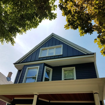 Chicago, IL Exterior Remodel with Hardie Board Siding Deep Ocean