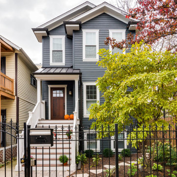 Chicago, IL Victorian Hardie Board Remodeled Home