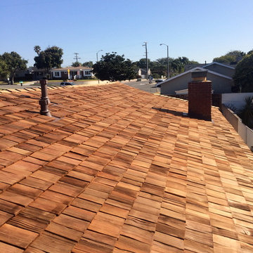 Class "B" Treated Shake Roof Installation in Redondo Beach, CA