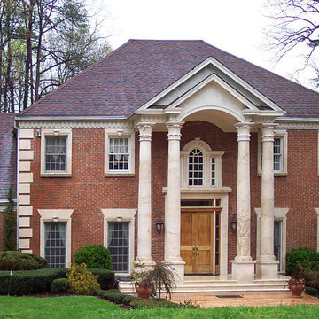 Classic Federal Style Atlanta Estate with Temple of the Winds Column Order
