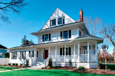 Inspiration for a victorian exterior home remodel in New York