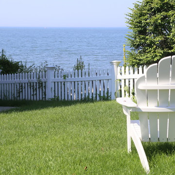 Classic White Picket Fence w/ View of Ocean