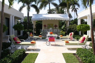 Classical Palm Beach Courtyard
