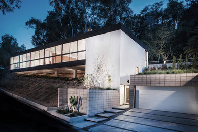 Inspiration for a 1950s exterior home remodel in San Diego