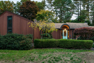 Example of a wood house exterior design in Boston