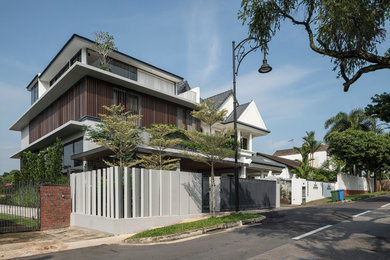 Example of a trendy exterior home design in Singapore