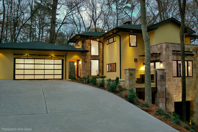 Contemporary exterior home idea in Oklahoma City