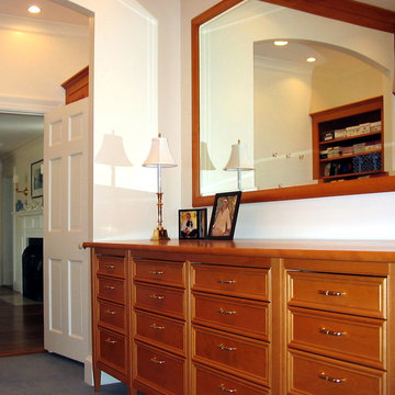 Closet with built-in dresser