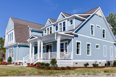 Coastal exterior home idea in Other