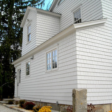 Colonial Farmhouse Restoration - side elevation