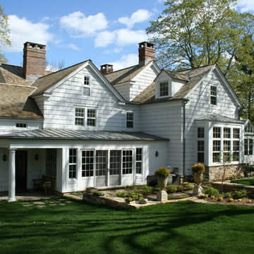 Colonial Revival exteriors with additions and conservatory