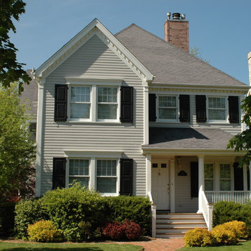 Colonial Style Home Kenilworth, IL in James Hardie Siding & Trim