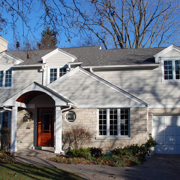 Colonial Style Home Winnetka, IL in Marvin Windows & James Hardie Siding