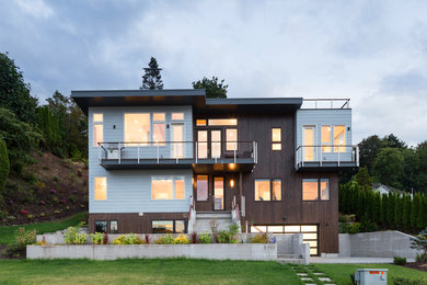 Inspiration for a house exterior in Seattle.