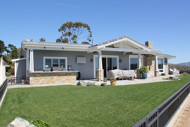 Coastal exterior home idea in San Diego