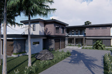 Example of a trendy exterior home design in Vancouver