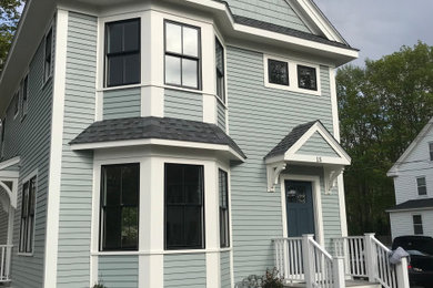 Example of an exterior home design in Boston