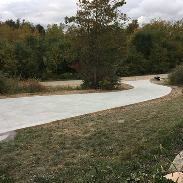 Concrete Driveway with Swirl Finish