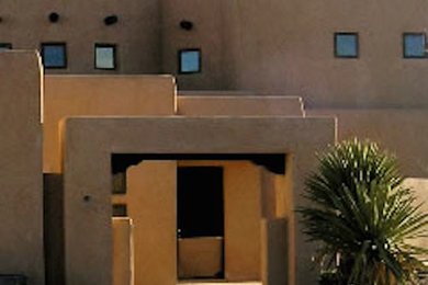Inspiration for a timeless exterior home remodel in Albuquerque