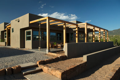 Example of a trendy exterior home design in Albuquerque