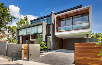 Houzz Tour: Modern Meets Rustic in This Northern Singapore Home