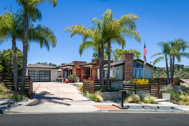 Inspiration for a contemporary exterior home remodel in San Diego