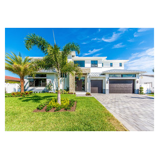 Contemporary Lighthouse Point Residence - Contemporary - Exterior ...