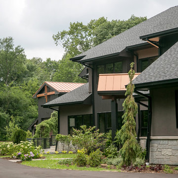 Contemporary Lodge Style Lake House with Universal Design Accessibility