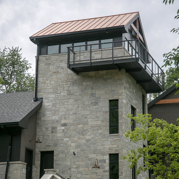 Contemporary Lodge Style Lake House with Universal Design Accessibility