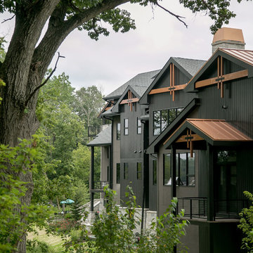 Contemporary Lodge Style Lake House with Universal Design Accessibility