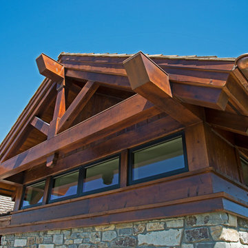 Contemporary Prairie Lodge with a View