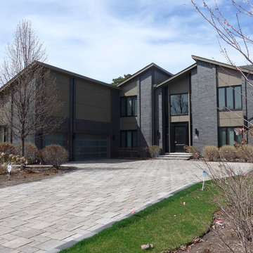 Contemporary Style Home - Glenview, IL in James Hardie Siding & Trim