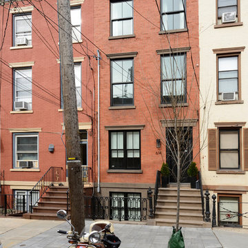 Contemporary townhouse centrally situated on one of Hoboken’s finest blocks.
