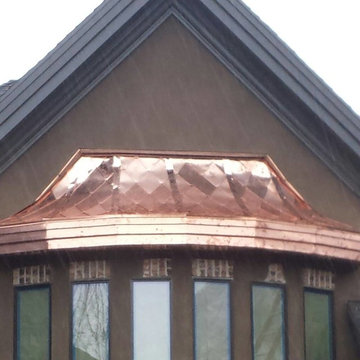 copper bay window roof