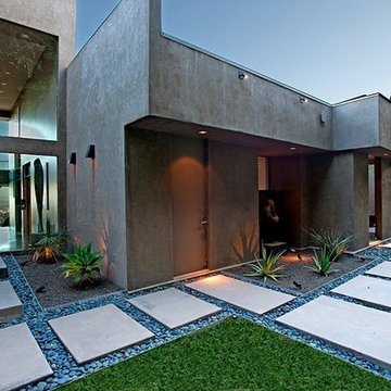 Cordell Drive Hollywood Hills modern home landscape design