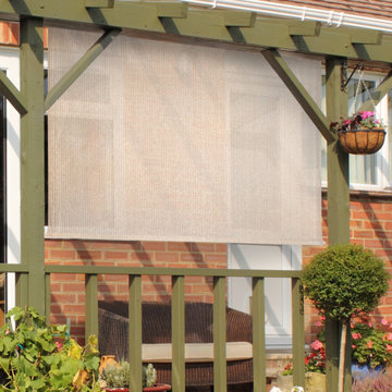 Cordless Outdoor Sun Shades (HDPE- High Density Polyethylene Fabric)