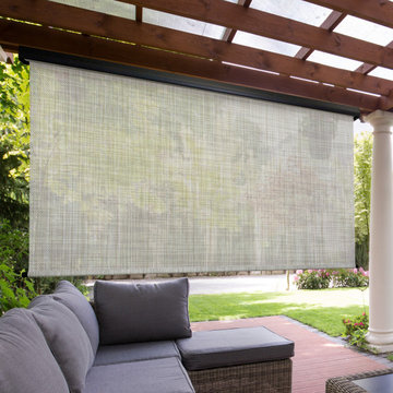 Cordless Outdoor Sun Shades (PVC - PVC Coated Polyester Fabric)