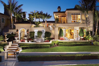 Inspiration for a timeless exterior home remodel in Orange County