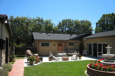 Inspiration for a timeless exterior home remodel in Orange County