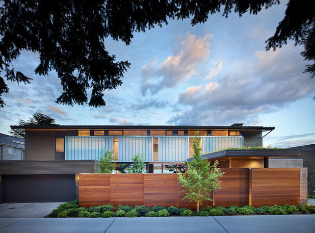 Midcentury Exterior by DeForest Architects