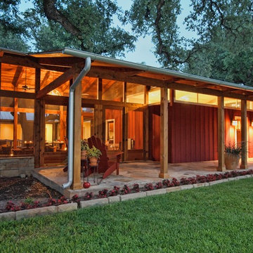 Covered Clerestory Lighting under Overhang and Screened Porch Added much to this
