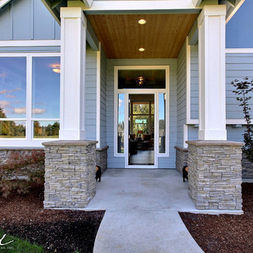 Covered Entryway - The Aerius - Two Story Modern American Craftsman