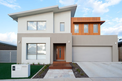 Modern house exterior in Canberra - Queanbeyan.