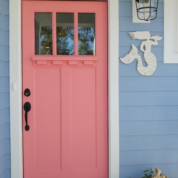 Craftsman Entry Door with Coastal Accents