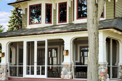 Example of an arts and crafts exterior home design in Indianapolis